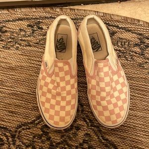 Pink checkered vans!